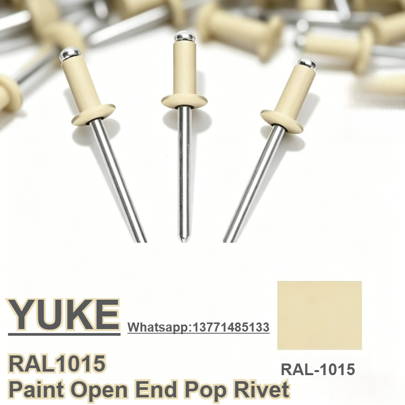 RAL1015 bēšā krāsā krāsotas kniedes