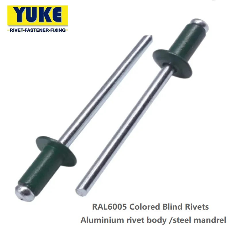 YUKERIVET RAL6005 Colored blind rivets